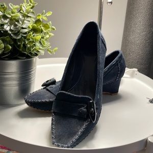 Jessica bennett Blue suede 7 shoes